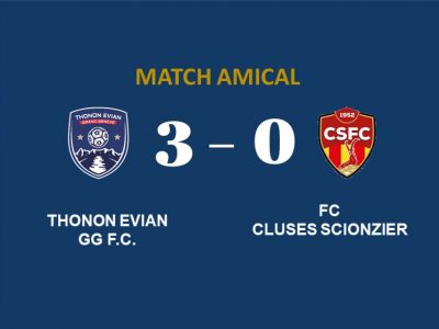 Thonon Evian Grand Genève Football Club - score match amical