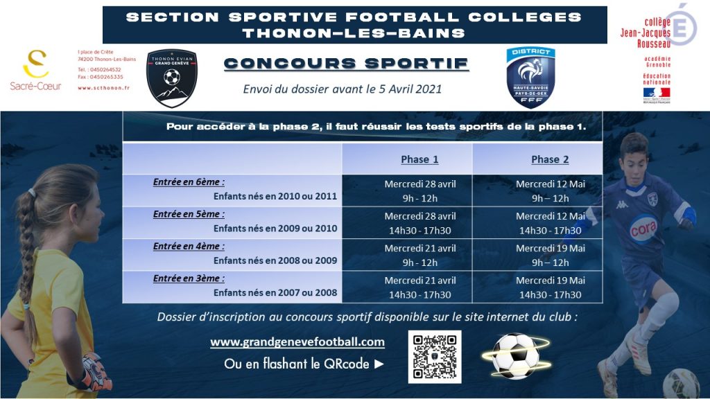 Thonon Evian Grand Genève Football Club - Annonce du concours sportif 2020-V3