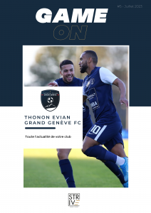 Thonon Evian Grand Genève Football Club - 1ER DE COUVERTURE